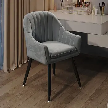 Столове Козметичен Стол за Книгата на Масата Скандинавските Луксозни Трапезни Столове За Сядане С Облегалка Тоалетка за Маникюр Sillas Столове за спални