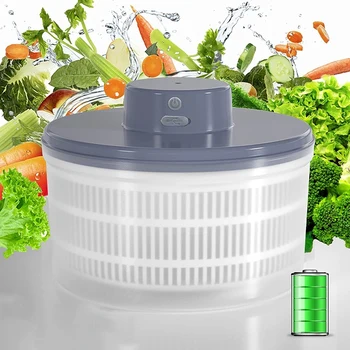 Електрическа машина за пресоване на салата-сушилня за зеленчуци-латуков, акумулаторна чрез USB, бързосъхнеща машина за пресоване на плодовете-латуков от материал на купата