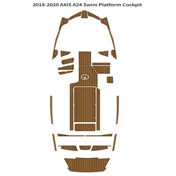2018-2020 ОС A24 Плавательная Платформа Кокпит Подложка За лодки EVA Пяна на Палубата От Тиково Дърво Подложка За Пода в Основата на Самозалепващи SeaDek Gaterstep Style