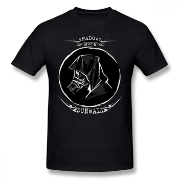 Тениска Dishonored, Черна Сянка, Тениска С Къс Ръкав, Тениска С Принтом, Мъжки Хубава Плажна Тениска от 100% Памук