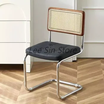 Черни Столове За Всекидневна Wooden Relax Дизайнерски Индивидуален Модерен Стол За Трапезария Metal Cadeira Gamer Home Furniture MQ50KT
