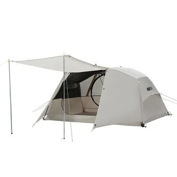 Палатка-раница за нощуване на открито, непромокаемая, ветрозащитная, солнцезащитная, 4 сезон, за 3-4 човека, преносима, сверхлегкая за пътуване