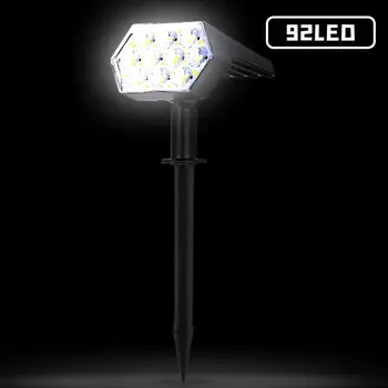 LED Външни Слънчева светлина Слънчеви Точка осветление Озеленяване Прожектори 92 Регулируема LED градински декор топло бяла лампа IP65