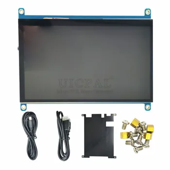 7-Инчов IPS LCD Сензорен дисплей 1024*600 за Raspberry Pi 4B 3Б Капацитивен LCD сензорен комплект за Jatson Nano VGA, HDMI,