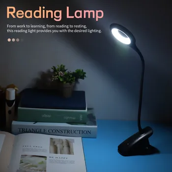 Нощна лампа за четене, 36 led крушки-скоби, USB-акумулаторна портретно лампа с 5 цветови температури, сензорно управление