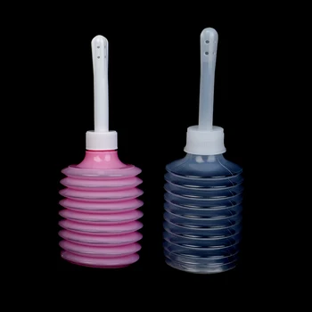 1 бр. 200 МЛ 8-луночный пластмасов еднократно вагинално-анален душ с плъзгаща мивка За почистване на Задния проход