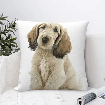 Афганистанската гонче Куче, кученцето мультяшная квадратна калъфка за възглавница, калъфка от полиестер, декор за възглавници, Комфортна възглавница за дома, спални
