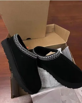 Класически ултра-мини-обувки на платформа 2024 година, дизайнерски зимни обувки с матирано кожа от австралийския дизайнер Tasman, чехли, удобни зимни ботильоны от велур