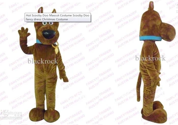 Нова гореща разпродажба за възрастни, талисман Костюм с това сладко кученце от карикатура, Плюшевое Коледа Маскарадное рокля, Костюм талисман на Хелоуин
