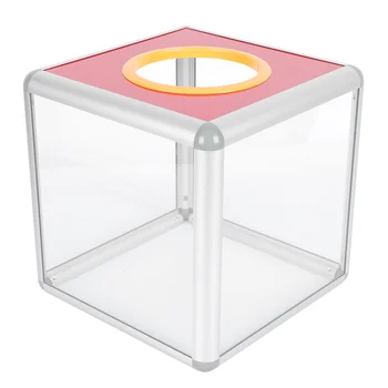Прозрачна кутия за томбола по време на Годишната среща, кутия за Тегленето на Тиражите, Акрилна кутия за предложения, Прозрачна кутия за събиране на средства, за да проверите за партита
