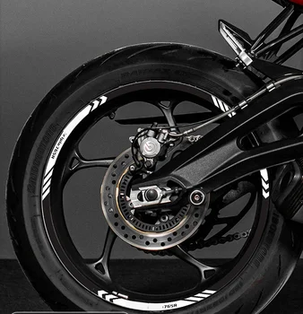 За Street Triple 765RS Нова висококачествена стикер на колело на мотоциклета в ивица с светлоотразителен джанта