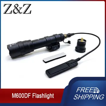 Тактически скаут фенер M600 DF с превключвател за налягане за лов на открито с фенерче в 20 мм шина