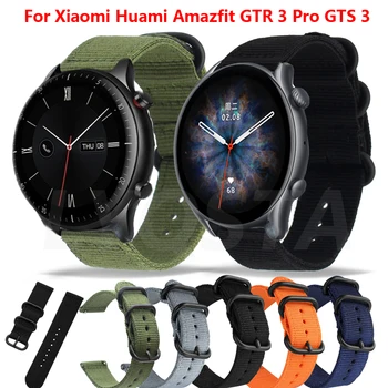 22 мм и Каишка За часовник Xiaomi Huami Amazfit GTR 3 Pro/2 dimo Найлонов Гривна Нато Гривна За Huawei GT/2/2E/Pro GTS 3 Band