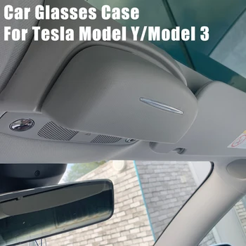 Авто Козирка Кутия За Съхранение На Очила Tesla Model Y Model 3 Организатор На Притежателя, Кутии За Очила Калъф За Автомобилни Точки