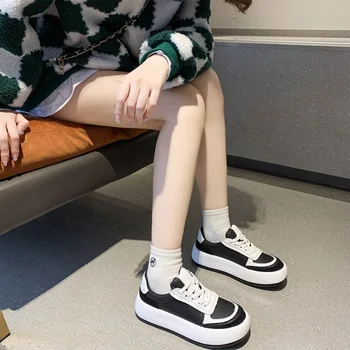 2023, Пролет-Есен Нова Дамски обувки на равна подметка, Ежедневна Мода Темпераментен Дамски обувки на плоска подметка с кръгла пръсти, тънки Женски обувки