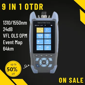 Pro Mini OTDR активен Оптичен Рефлектометр fibe 980rev с Карта Събития VFL OLS OPM 24dB за 64-километров Оптичен Кабел Ethernet-Тестер