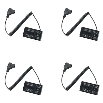 4X Кабел-адаптер за Захранване конектор D-Tap До Фиктивному Батерията NP-F За Sony NP F550 F570 F770 NP F970