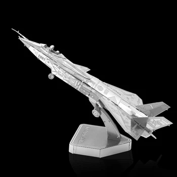 Направи си САМ 3D Метален Пъзел Air Force J-20 Модел Самолет Строителни Комплекти Лазерно Рязане Пъзели Сглобяване на Играчки за Приятелите на Подаръци