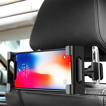 Задна въздушна възглавница за кола, калъф телефон, Поставка за таблета, Скоби за закрепване на задната останалите главата на седалката за iPhone Samsung iPad Mini Tablet 4-11 см