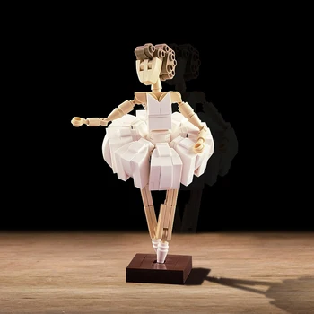 Gobricks MOC Ballerina Swan Performance Модел Танцьор градивните елементи на Класически балет сам Тухли, Детска Играчка Подарък за рождения Ден На Коледа