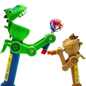 Държач за близалки с робота-динозавром, нова форма, подарък за деца, за Съхранение на шоколадови бонбони, играчки